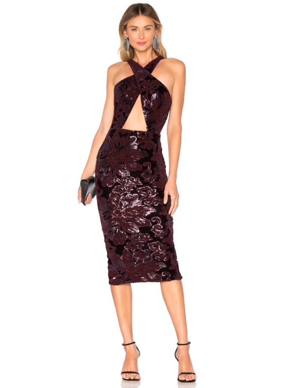 NWT Michael Costello x Revolve Stella Sequin Midi Dress